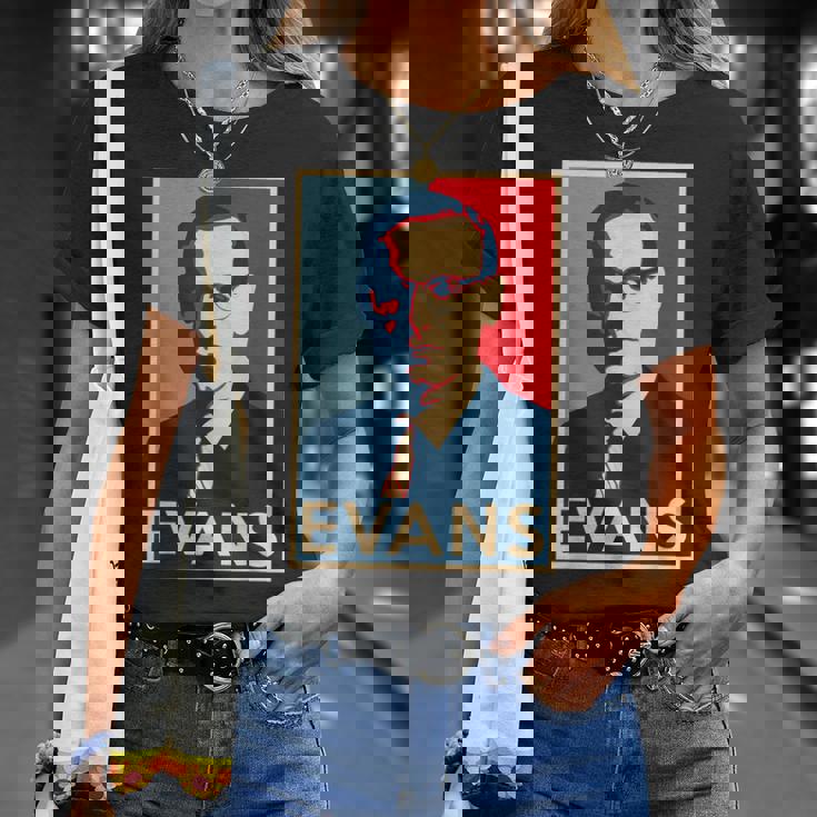 ビル・エヴァンス・ホープ ポスター グレート・オブ・ジャズ・ヒストリー Tシャツ 彼女への贈り物