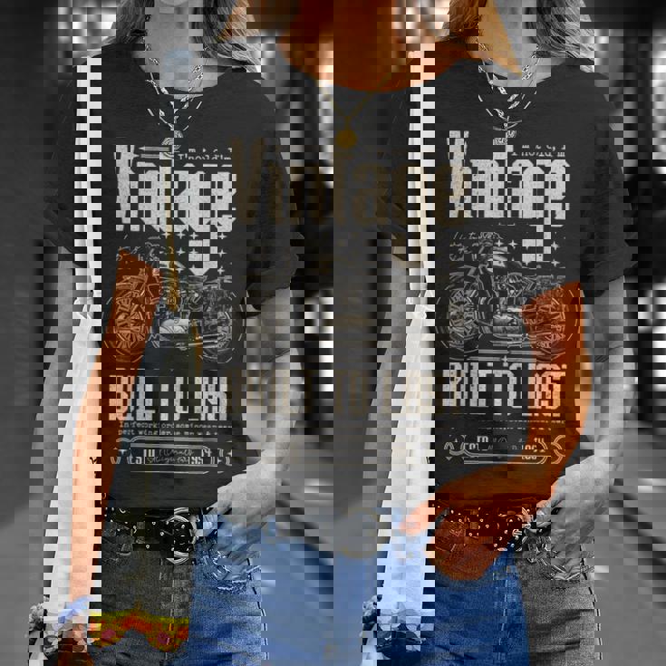 ビンテージ バイク バイカー バイクの誕生日 1954 年生まれ Tシャツ 彼女への贈り物