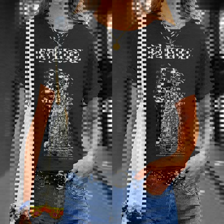 ビートルジュース 墓地 シーン ホラーアート Tシャツ 彼女への贈り物