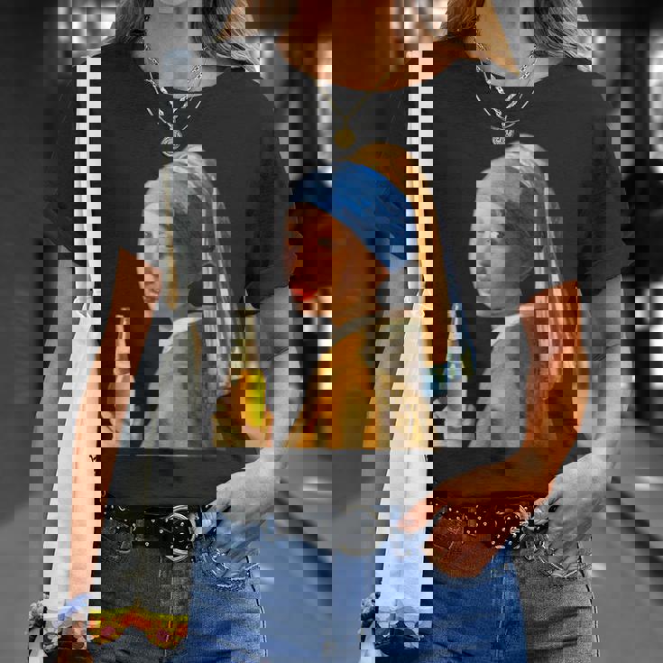 ビール 酒 面白いtシャツ フェルメール 飲み おもしろ 飲み会 のんべえ メンズ ネタ 服 変な Tシャツ 彼女への贈り物