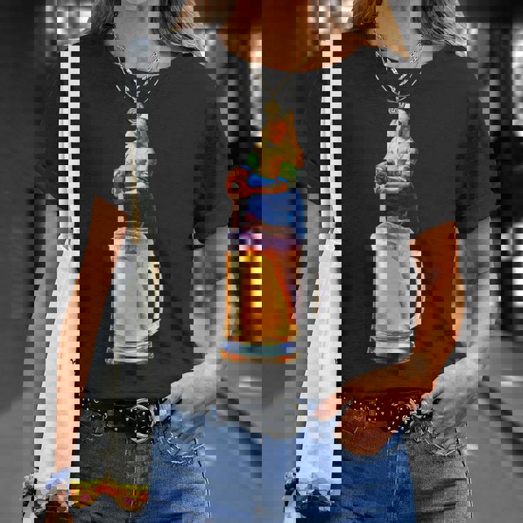 ビール 酒 面白いtシャツ フェルメール 飲み おもしろ 飲み会 のんべえ メンズ ネタ 服 アート グッズ Tシャツ 彼女への贈り物