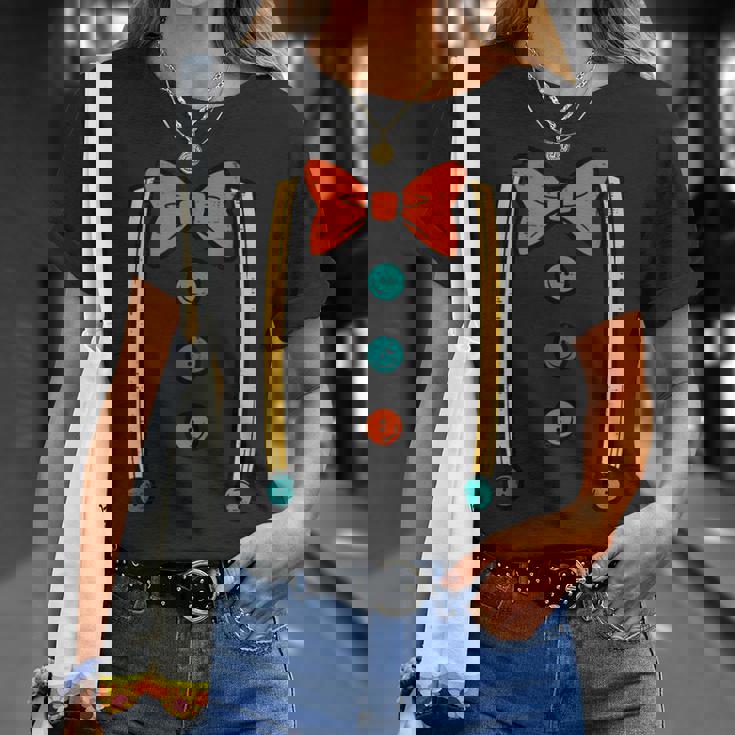 ピエロ 蝶ネクタイ サスペンダー コスチューム かわいい ハロウィン 男性 男の子 キッズ Tシャツ 彼女への贈り物