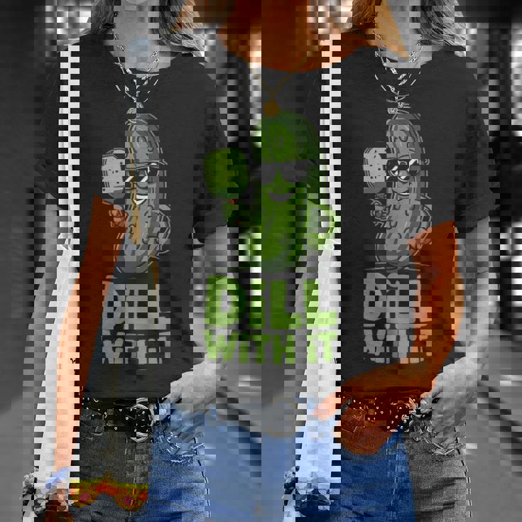 ピクルス ピックルボール キュウリ ベジタリアン ディル With It メンズ レディース Tシャツ 彼女への贈り物