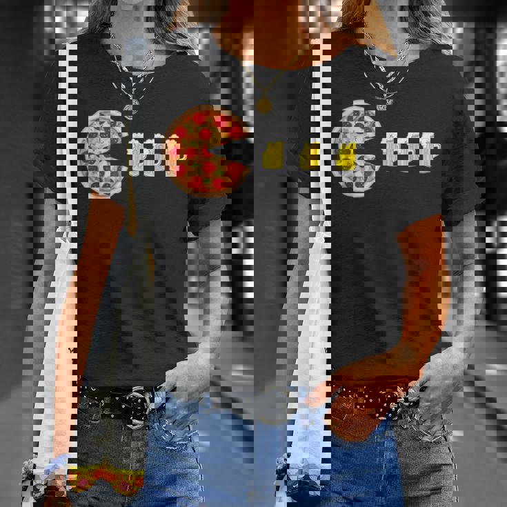 ピザとビール 楽しいピザ ナイトゲーマー ピザ Tシャツ 彼女への贈り物