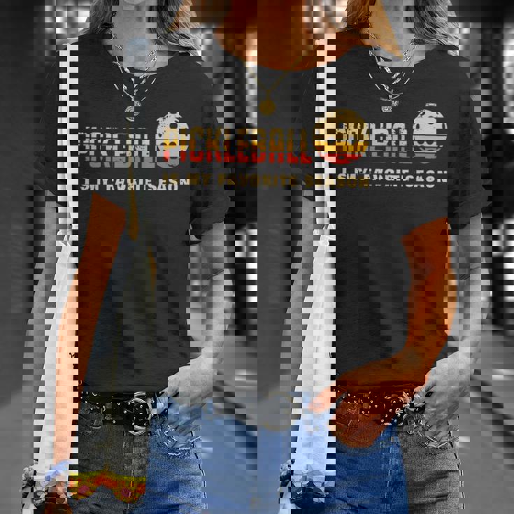 ピックルボールは私の好きな季節 面白いピックルボール Tシャツ 彼女への贈り物