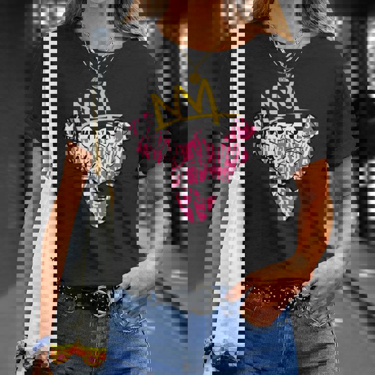 ピンクパンサー 王冠グラフィティアート Tシャツ 彼女への贈り物