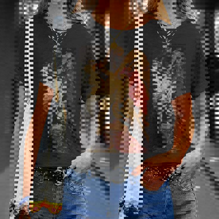 ピーター・ポール・ルーベンスによる「十字架からの降下」絵画 長袖tシャツ Tシャツ 彼女への贈り物