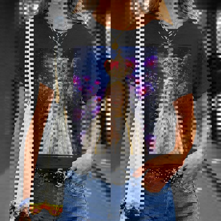 ファティマの聖母、聖母マリア、聖母、聖マリア Tシャツ 彼女への贈り物