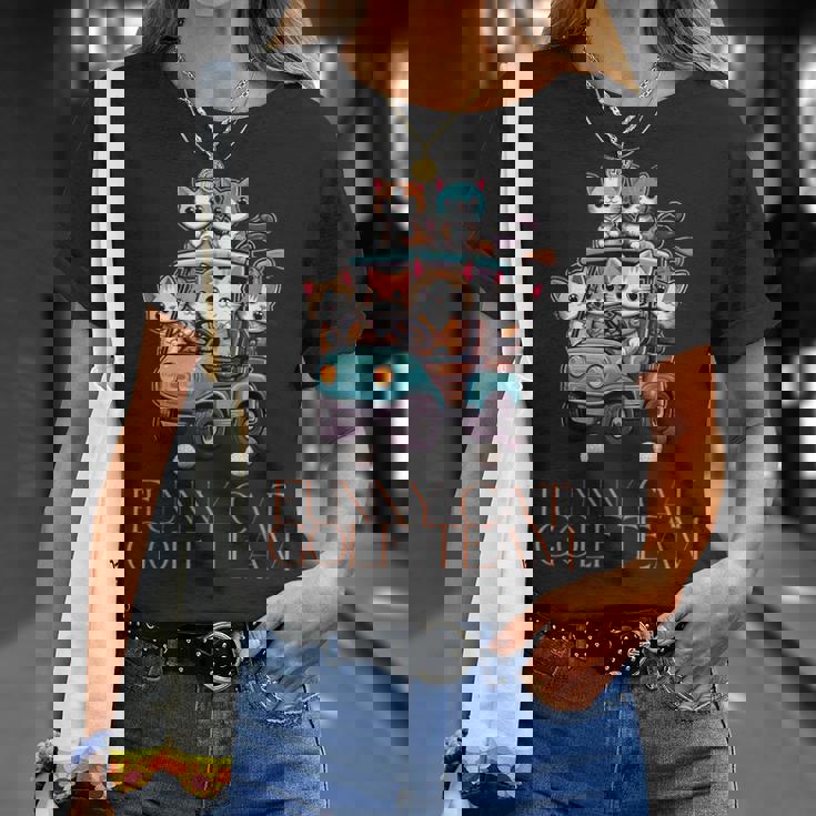 ファニーキャットゴルフチーム アニメ Tシャツ 彼女への贈り物