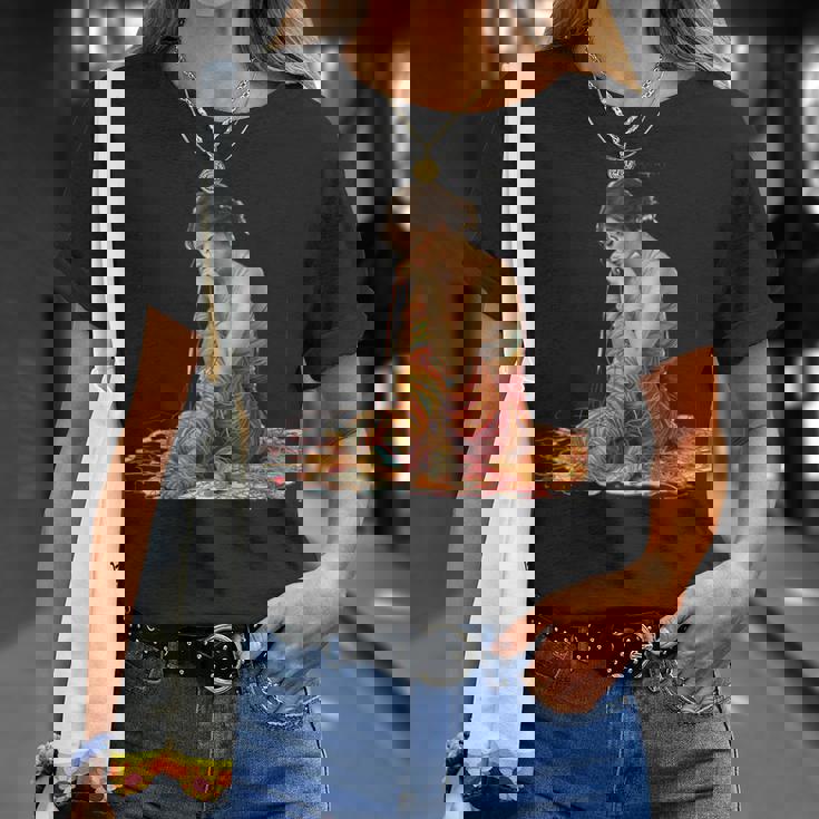 ファンタジー織りラップ糸 Tシャツ 彼女への贈り物