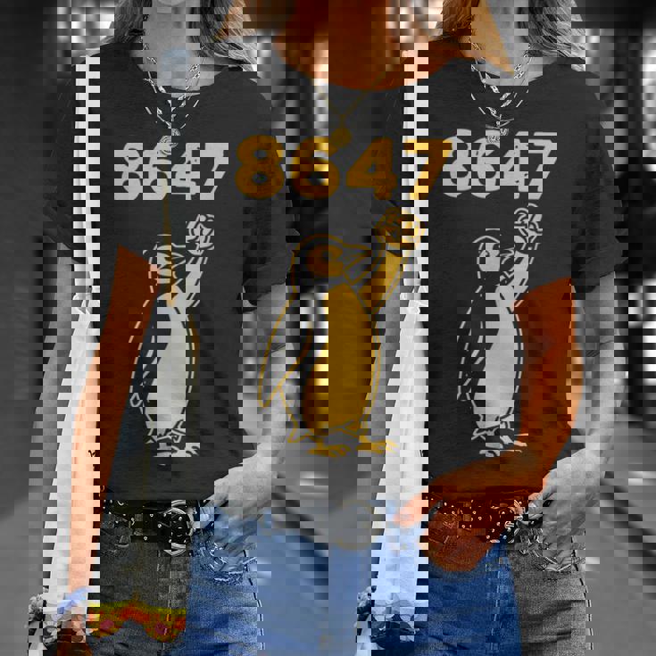 フィストペンギン-ウィースタンドウィズペンギン-ファニー8647 Tシャツ 彼女への贈り物