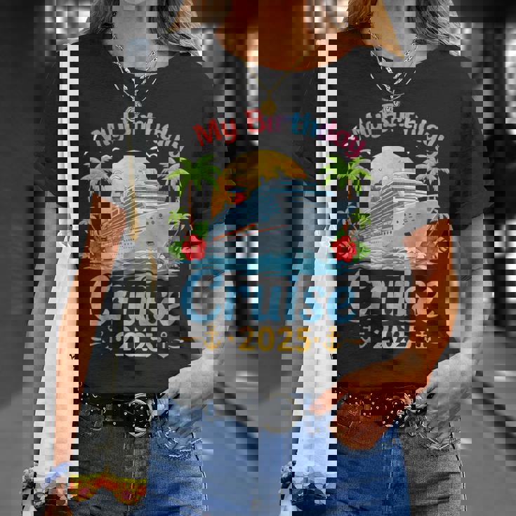 フェスティブ マイバースデー クルーズ船パーティー 2025 男性 女性 子供 Tシャツ 彼女への贈り物