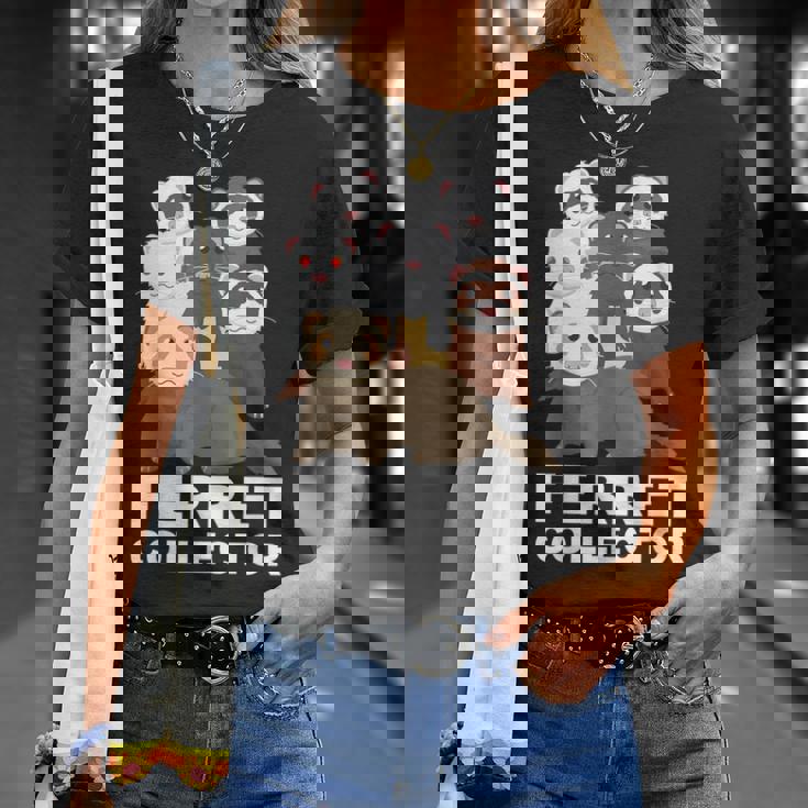 フェレット コレクター ファニー フェレット 恋人 Tシャツ 彼女への贈り物