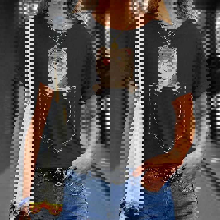 フェレットバッグ ペットチェストバッグ ファニーフェレット Tシャツ 彼女への贈り物