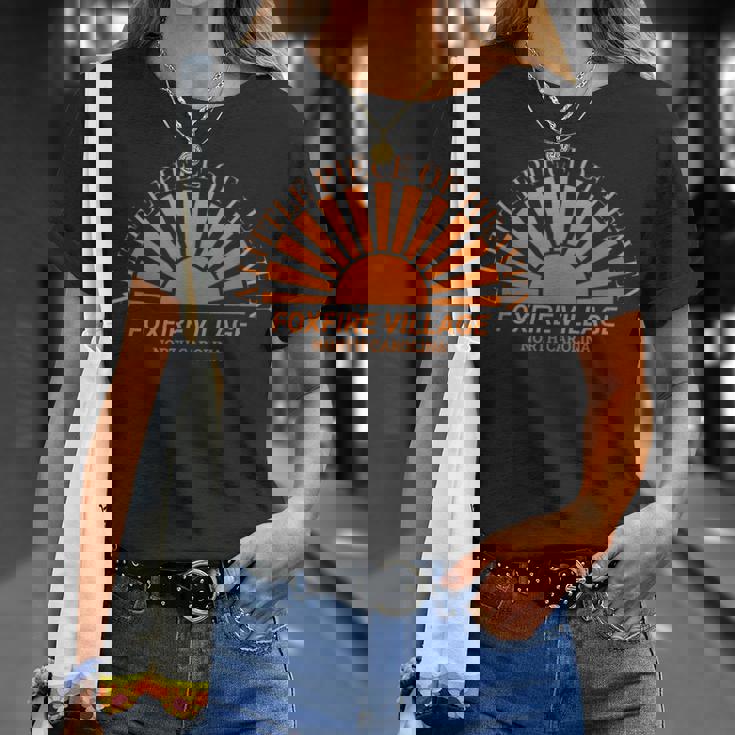 フォックスファイアービレッジノースカロライナアリトルピースオブヘブン Tシャツ 彼女への贈り物