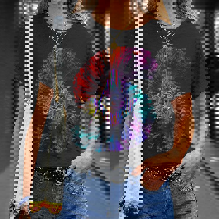 フリーメイソンs&C「シームレスカラースペクトラム」のフリーメイソンシンボル。 Tシャツ 彼女への贈り物