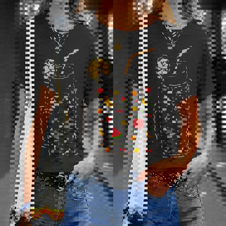 フルーツスムージー、健康的な食事、フルーツジュース、夏 Tシャツ 彼女への贈り物