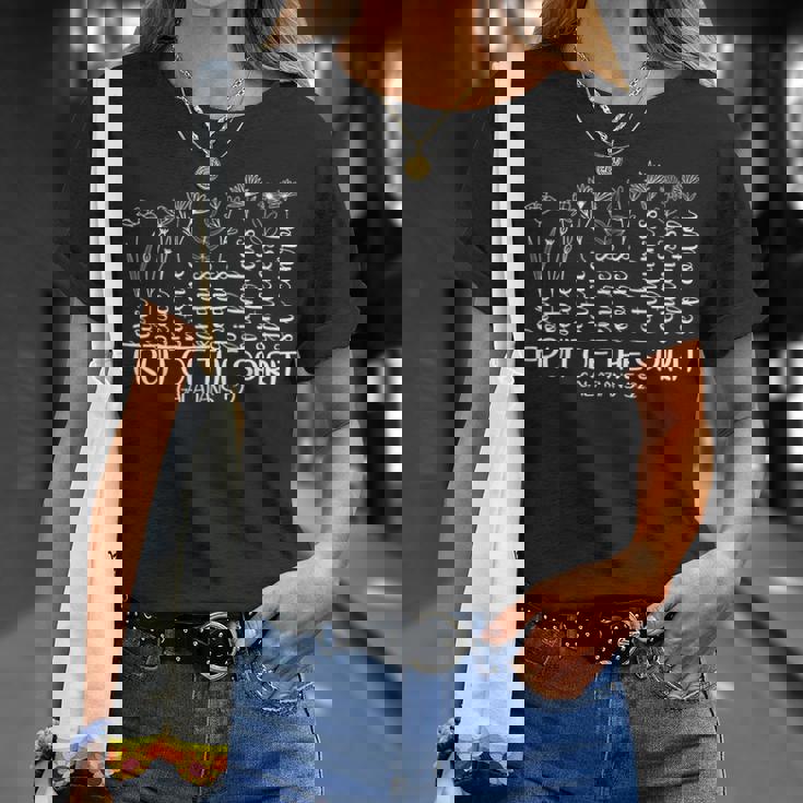 フルーツ・オブ・ザ・スピリット・クリスチャン・フローラル Tシャツ 彼女への贈り物