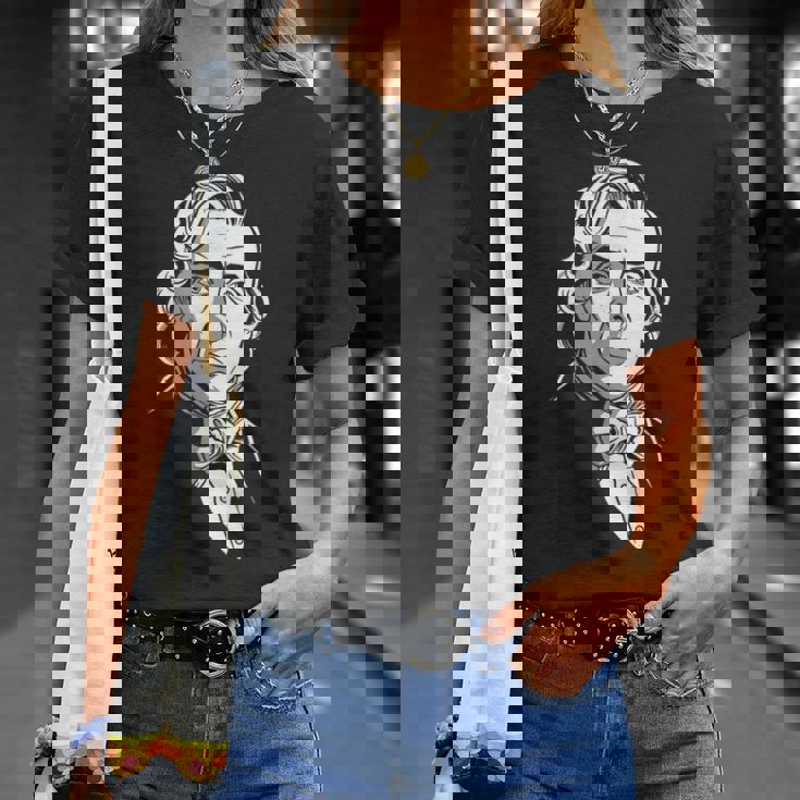 フレデリック・ショパン作曲家の肖像画 Tシャツ 彼女への贈り物