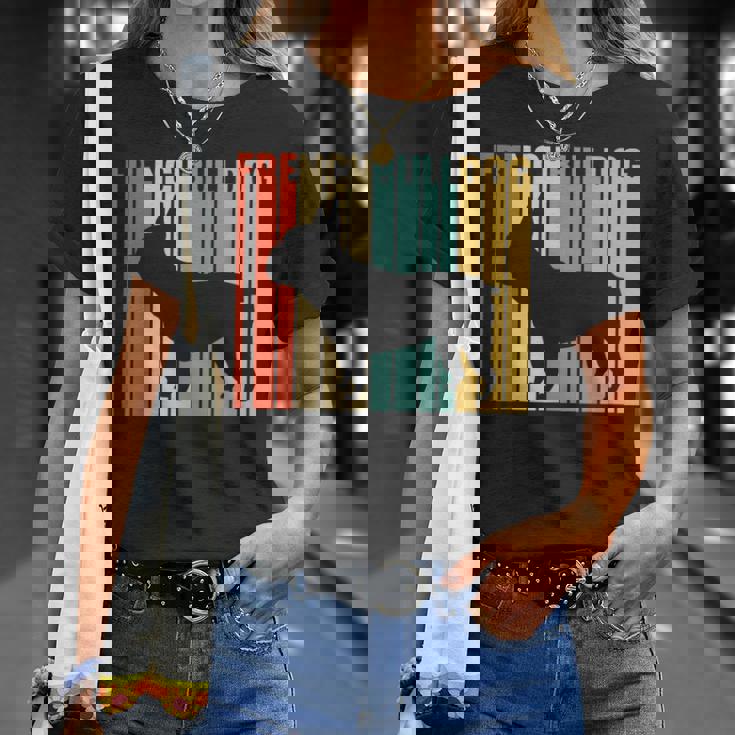 フレンチブルドッグ レトロ フレンチリー 犬 犬の飼い主 フレンチドッグ Tシャツ 彼女への贈り物