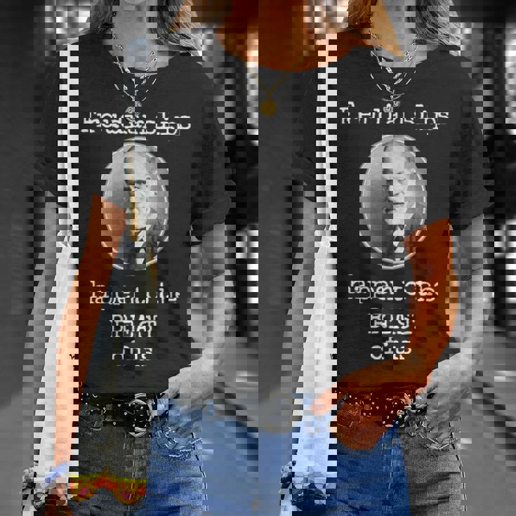 フロイトのスリップは私たちの胸に起こる-面白い心理学 Tシャツ 彼女への贈り物