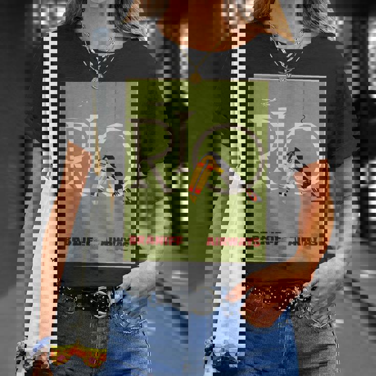 ブラジルオオハシ航空ヴィンテージ旅行ポスターリオデジャネイロ Tシャツ 彼女への贈り物