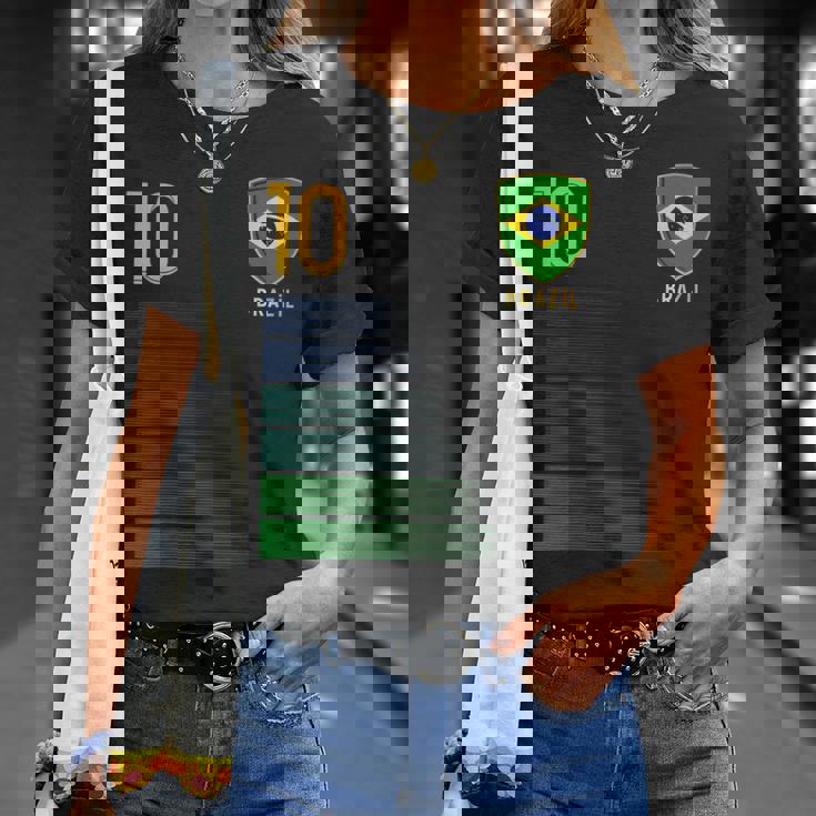 ブラジル国旗 ブラジルのプライド愛好家 Tシャツ 彼女への贈り物