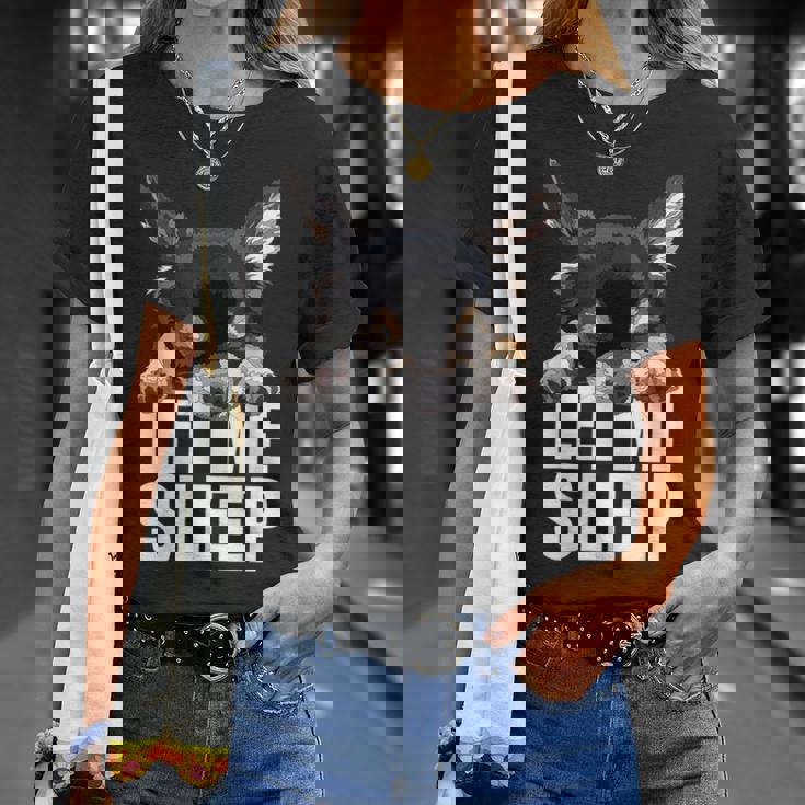 ブラック&タン チワワ Let Meleep Dog Chiwawa Lover Tシャツ 彼女への贈り物