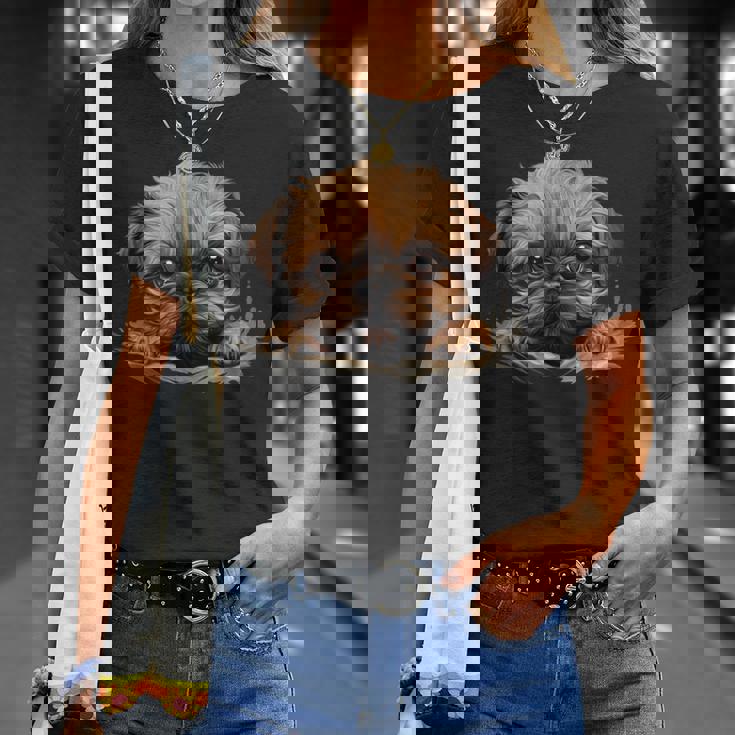 ブリュッセル・グリフォン Tシャツ 彼女への贈り物