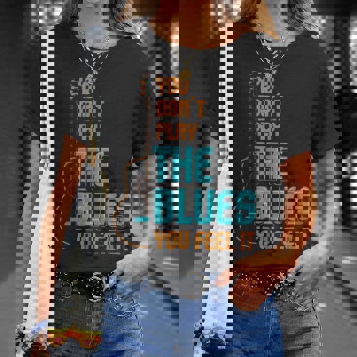 ブルース音楽 I 音楽バンド I ギター講師 ブルース Tシャツ 彼女への贈り物