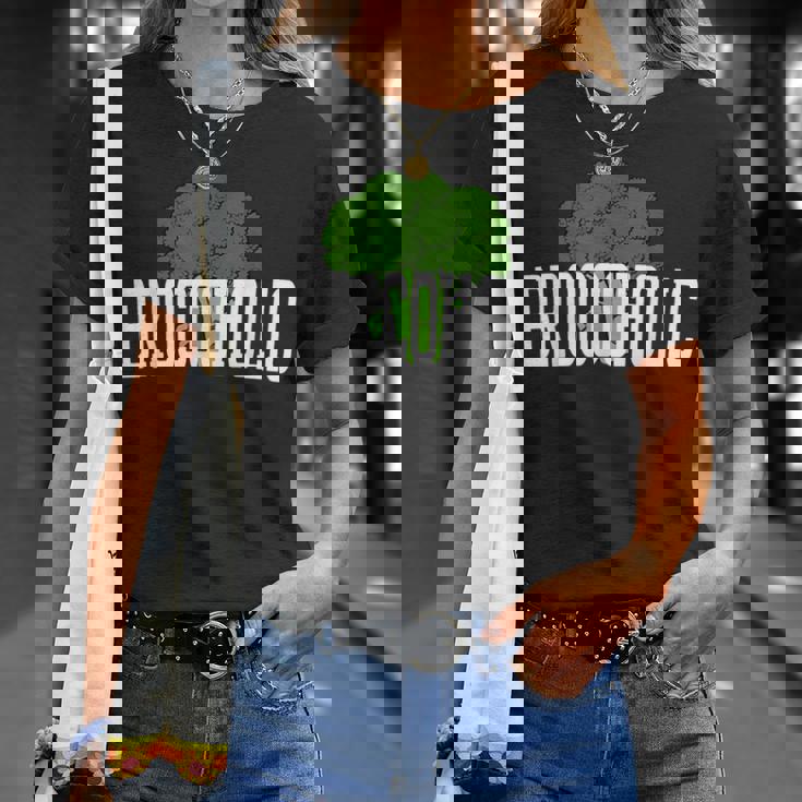 ブロッコホリック ブロッコリー中毒 恋人 野菜 おもしろ ビーガン Broccoholic Tシャツ 彼女への贈り物