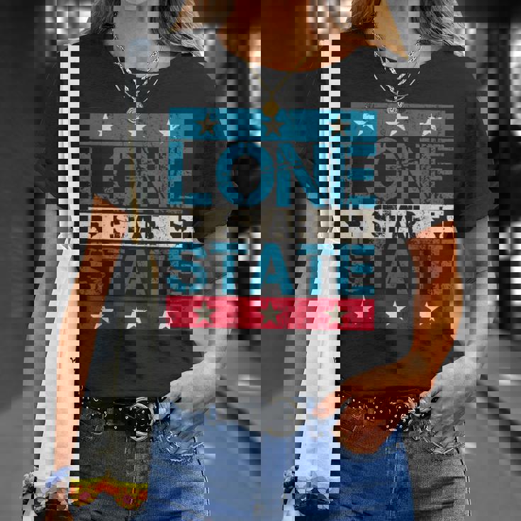 プライドusaパトリオットローンスターステートテキサス独立記念日 Tシャツ 彼女への贈り物