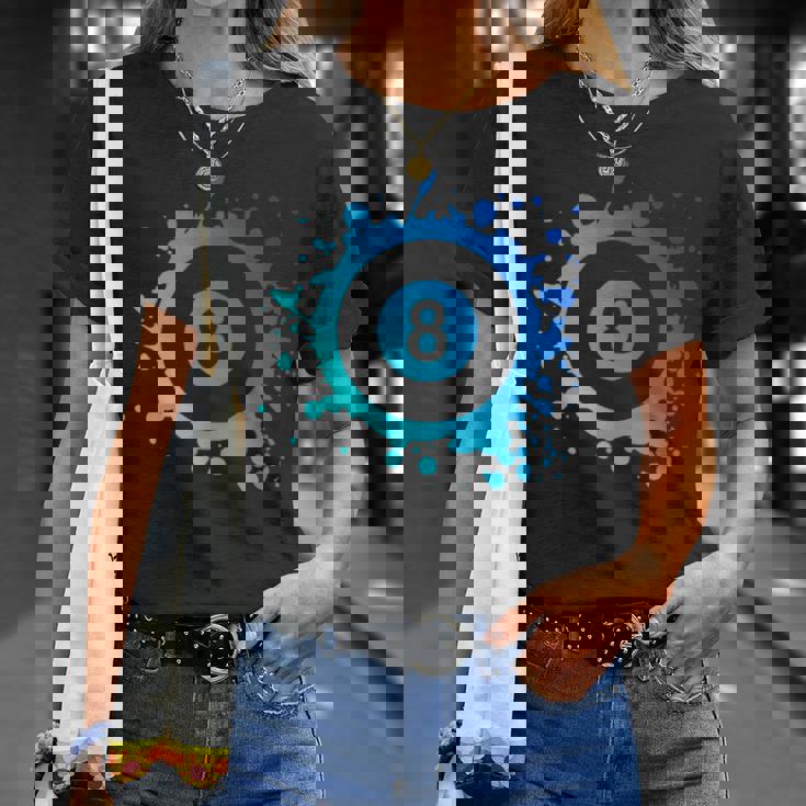 プール ビリヤード プレーヤー エイトボール シンプル プール Tシャツ 彼女への贈り物