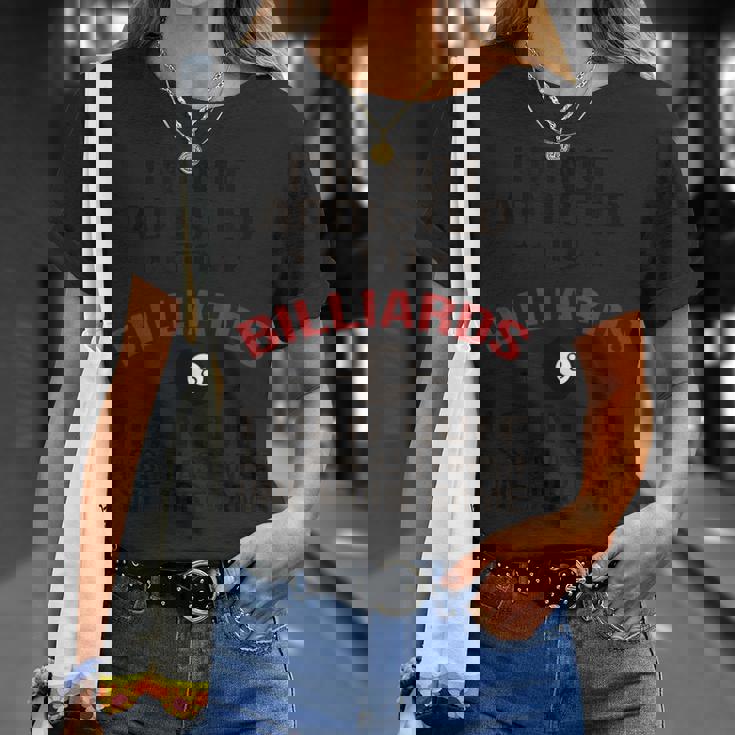 プールプレーヤービリヤードtシャツ I Am Not Addicted To Billiards Tシャツ 彼女への贈り物