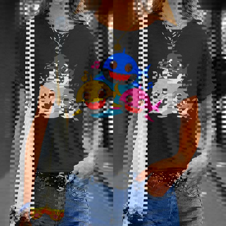 ベイビーシャーク・パパとママとサメなぞく・プレゼント・キッズ・メンズ・ウーマン家族系 Tシャツ 彼女への贈り物