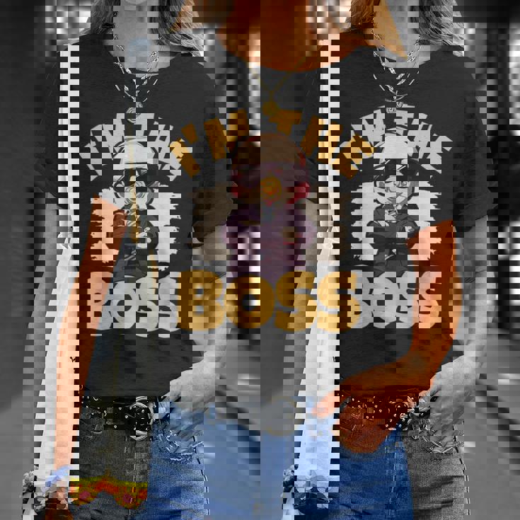 ベイビー・ボス「アイム・ザ・ボス」ライク・ア・ボス・キッズ Tシャツ 彼女への贈り物