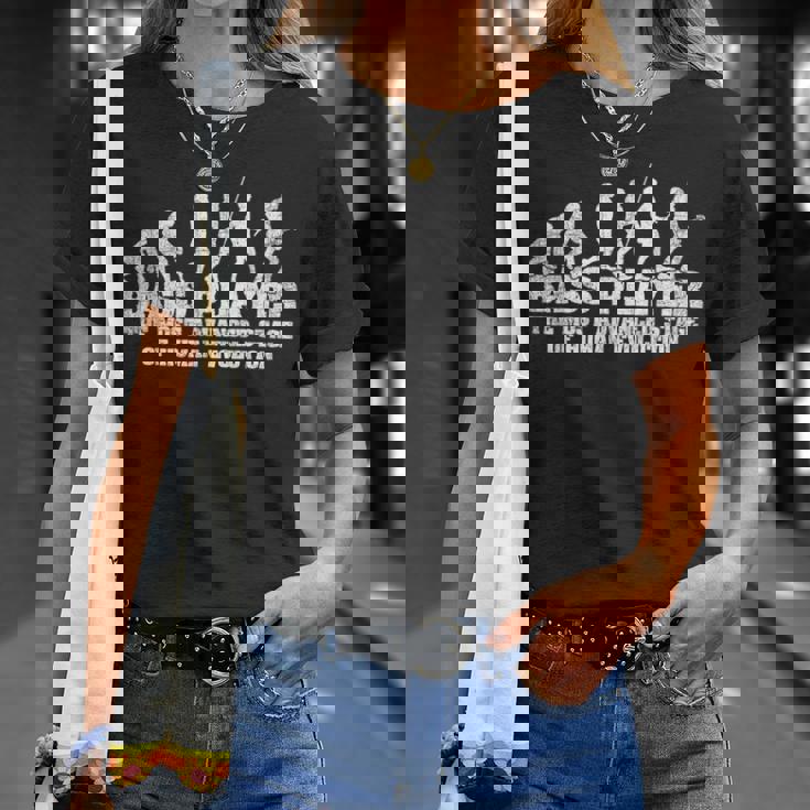 ベース奏者 ベーシスト ギタリスト ロックミュージシャン Tシャツ 彼女への贈り物