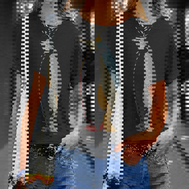 ペンギン レトロスタイル ビンテージ Tシャツ 彼女への贈り物