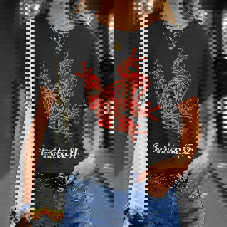 ペンドルトン、またはレッドブラックフロッグ ネイティブアメリカン パシフィックnw Tシャツ 彼女への贈り物