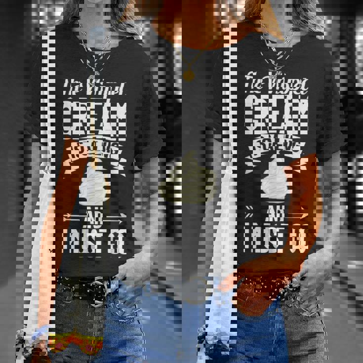 ホイップクリーム スイートクリーマー レシピ ケーキ ヘビークリーム Tシャツ 彼女への贈り物