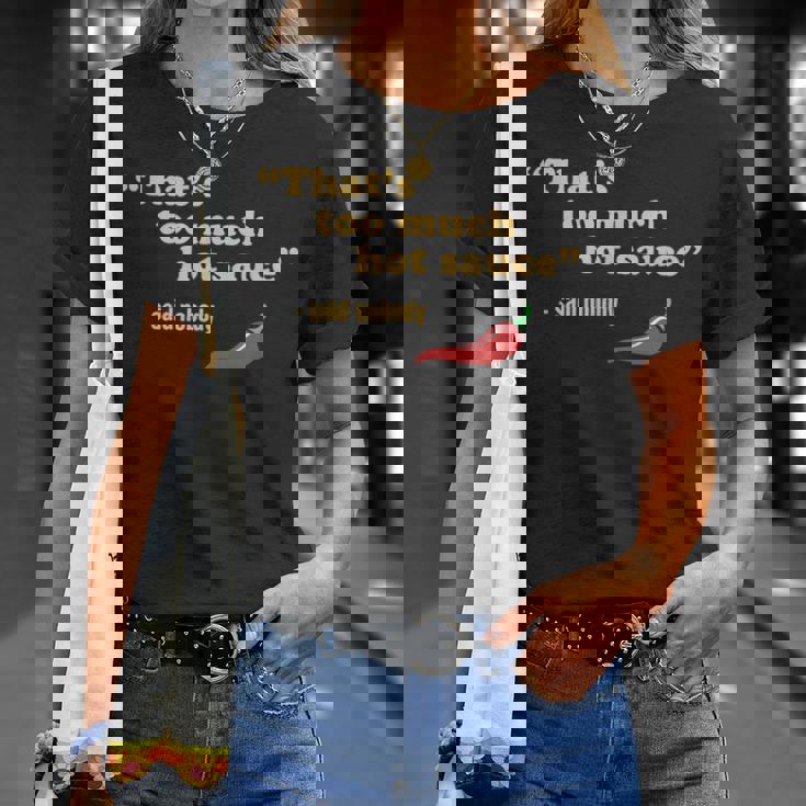 ホット&スパイシーフード ハバネロ チリ&ファニー ペッパーソース Tシャツ 彼女への贈り物