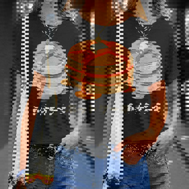 ホットケーキ パンケーキ バター はちみつ イラスト 喫茶店 洋菓子 レトロ 水彩 綺麗 かわいい おしゃれ Tシャツ 彼女への贈り物