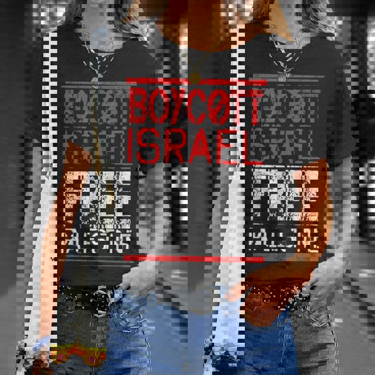 ボイコット イスラエル自由 パレスチナ Tシャツ 彼女への贈り物