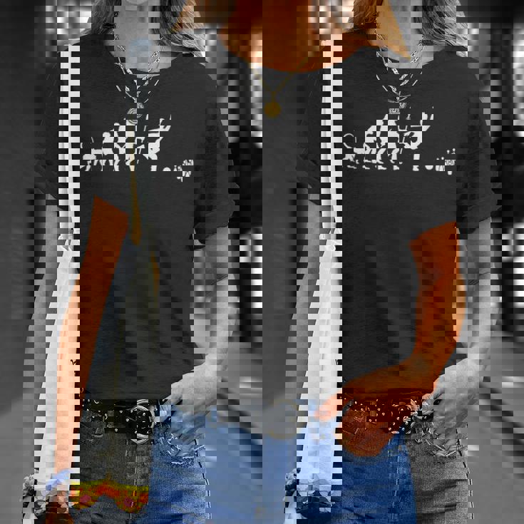 ボウリングの進化 Tシャツ 彼女への贈り物