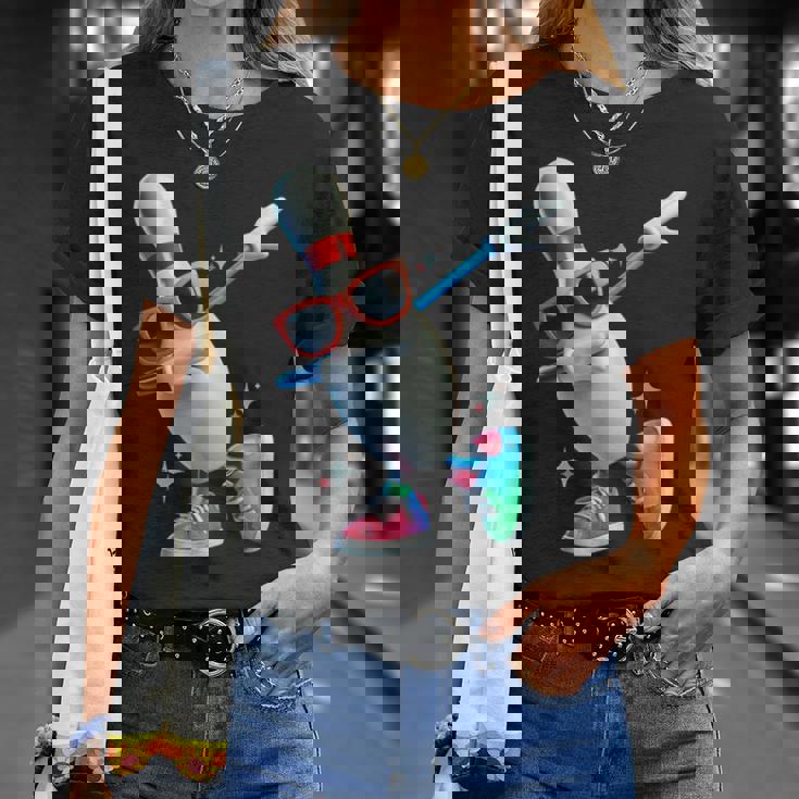 ボウリングピン ダビングサングラス ボウラープレイヤー キッズ メンズ レディース Tシャツ 彼女への贈り物