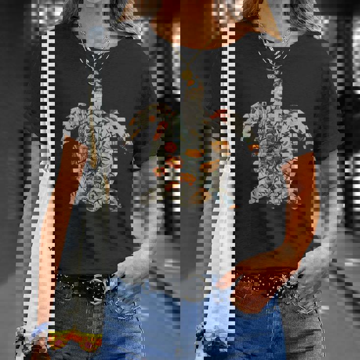 ボタニカル・シルエット・マッシュルーム オーシャニック・コタジェコア ウミガメ Tシャツ 彼女への贈り物