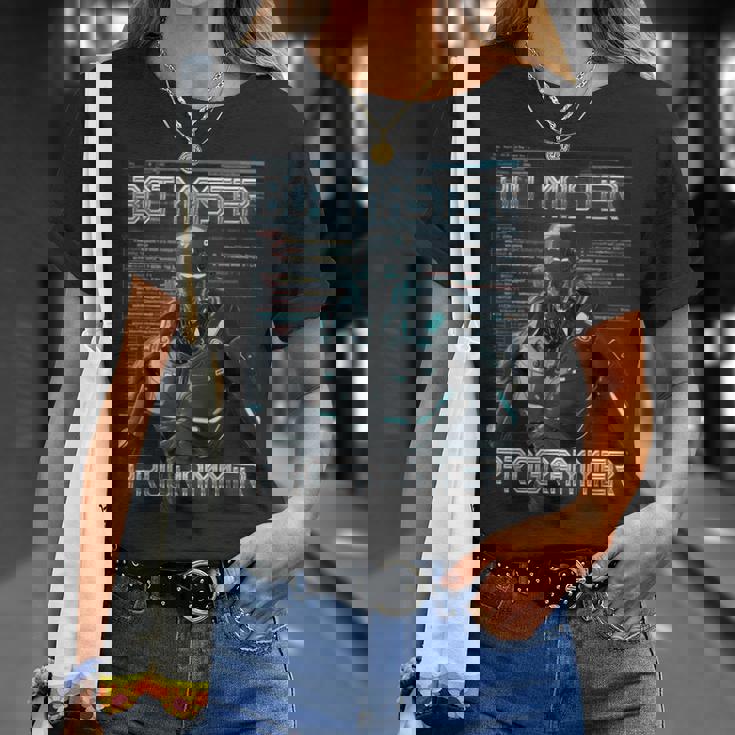 ボットマスタープログラマーaiロボット Tシャツ 彼女への贈り物