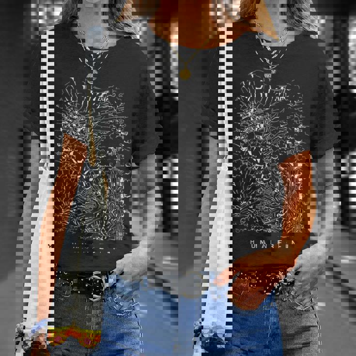 ボヘミアン ヒッピー サイケデリック ヨガ マインドフルネス デザイン Tシャツ 彼女への贈り物