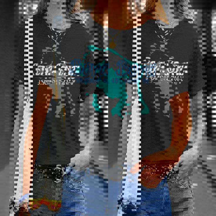 ボラボラ島のコーディネート、観光休暇。 Tシャツ 彼女への贈り物