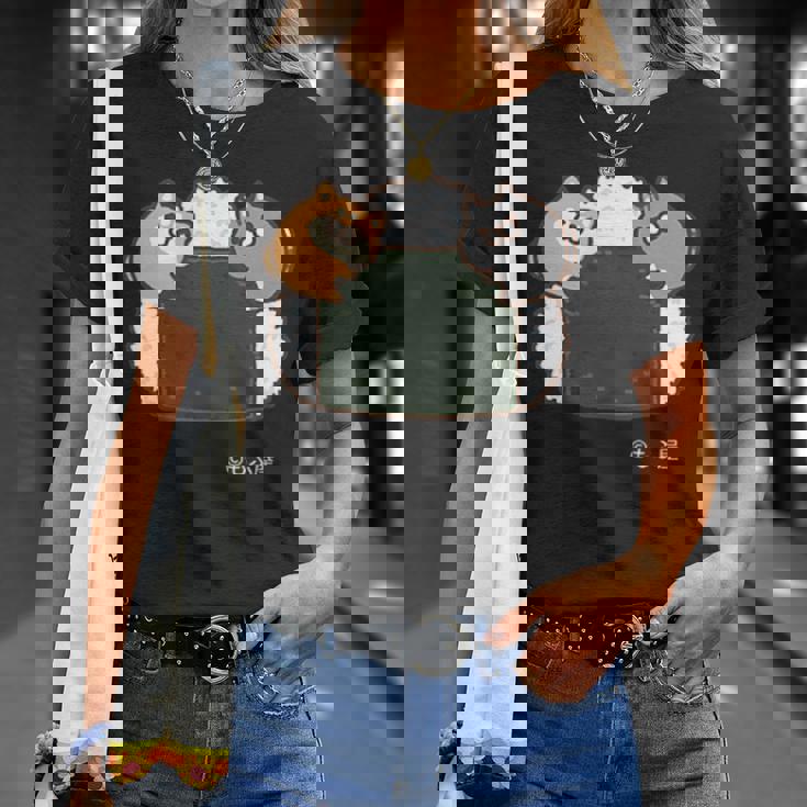 ボンレス犬とボンレス猫 おにぎり ダークカラー Tシャツ 彼女への贈り物